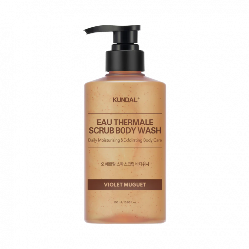KUNDAL Body Wash - Eau Thermale Spa Scrub (Violet Muguet) | សាប៊ូដុសខ្លួន