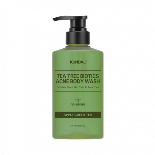 KUNDAL Body Wash - Tea Tree Biotics Acne (Apple Green Tea) | សាប៊ូដុសខ្លួន