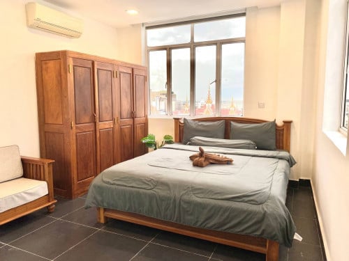 N247 | Nice Studio Apartment For Rent Near Naga World with Gym