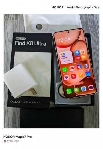 OPPO Find X8 Ultra China Version Sim 2 Full Set Box 99.9999%
