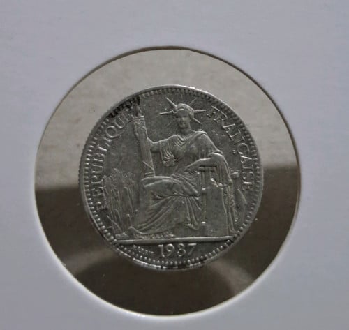 Sliver coin-  កាក់ប្រាក់ - 1937 សម័យអាណានិគម