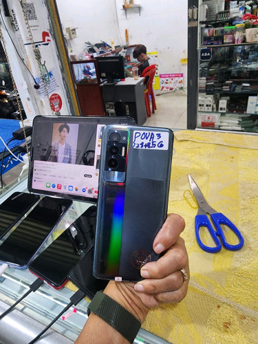 TECNO POVA3.  5G 128g8G97%សីម2