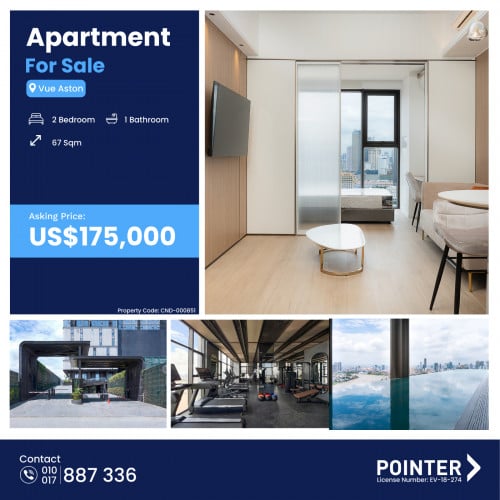 🏢 2 Bedroom for Sale at Vue Aston Riverside Living