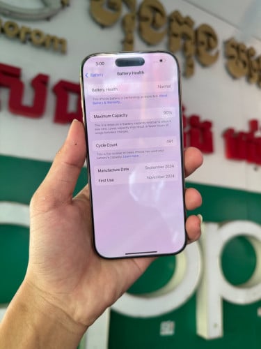 16Pro 128g ZA SIM2 សំណំហ្ស៊ីន ស្ទើរតួតិចៗ ថ្ម90%