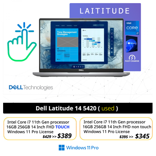 Dell Latitude 14 5420 (intel core i7 16GB 14 inh FHD )