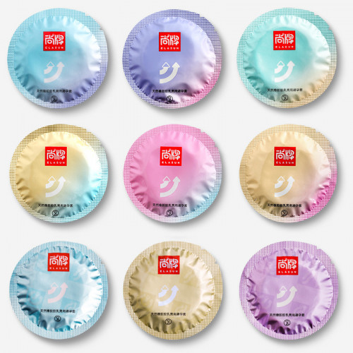 Elasun 3in1 Blue Condom ស្រោមអនាម័យគ្រើមឆ្នូតចំរុះ