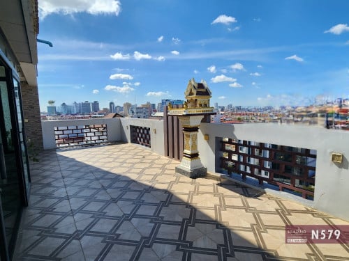 N579 | Big Balcony Studio on 10th Floor For Rent Near RUPP | Toul Kork