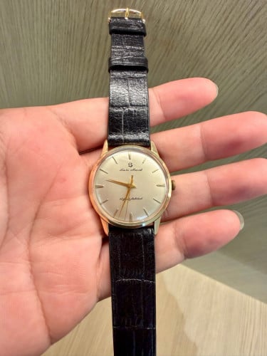 Original Ultra Rare Vintage SEIKO Marvel 14K Gold Filled 19 Jewels Antishock 14033 Red Machine