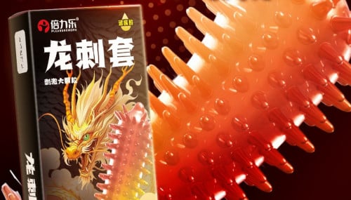 PM Dragon Condom ស្រោមអនាម័យគ្រាប់ធំ ពេញផ្ទៃ