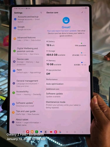 Samsung tad s8 ultra ram16G