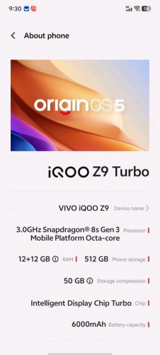 VIVO iQOO Z9TURBO