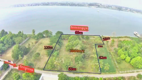 ដីជាប់ទន្លេលក់បន្ទាន់ ទំហំ 53m x 120m