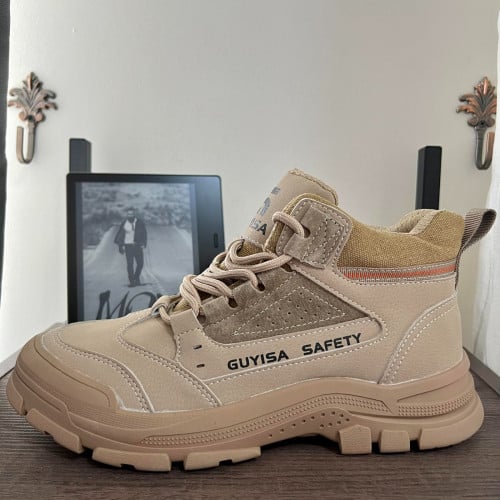 ស្បែកជើងសុវត្ថិភាព Guyisa ម៉ូតថ្មី (Safety Boot With Metal Head And Metal Sole)