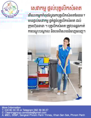 សេវាកម្មផ្គត់ផ្គង់បុគ្គលិកសំអាត - Provice cleaner service