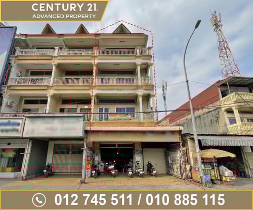 🏠 ផ្ទះអាជីវកម្ម (ខាង) សម្រាប់ជួល នៅលើមហាវិថីព្រះមុនីវង្ស