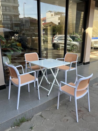 🔥 Modern Café Table & Chair Set – Stylish & Durable for Indoor & Outdoor Use 🔥