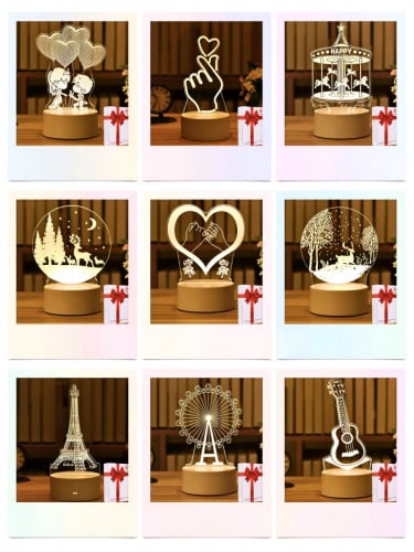 🔮 អំពូលរាត្រី 3D តាំងលម្អបំភ្លឺបន្ទប់ 🔮