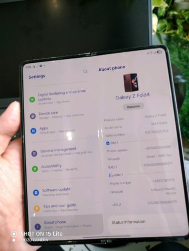 Galaxy Z Fold 4 សានុំសុីន អេក្រង់ស្អាតខ្ចី 98% ពណ៌ស្អាតកំរកមាន