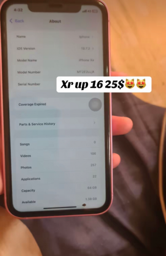 Iphone Xr up បែកខ្នងតិចbypass