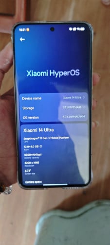mi 14 ultra zinall ch/v 12/256 ស