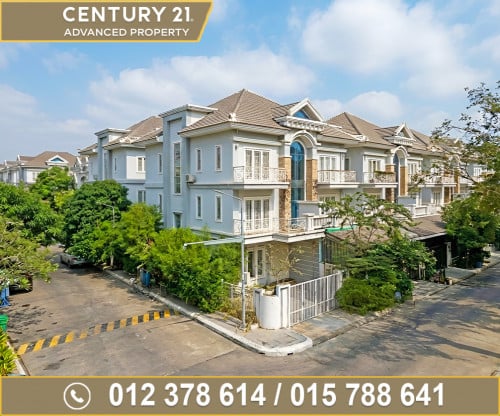 🏘 វីឡាភ្លោះ កែង (Twin) ទល់មុខសួន ក្នុងបុរី វិមានភ្នំពេញ ​598 ត្រូវការលក់បន្ទាន់ខ្លាំង