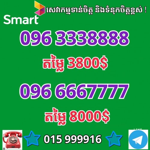 096 6666600, 096 5555588