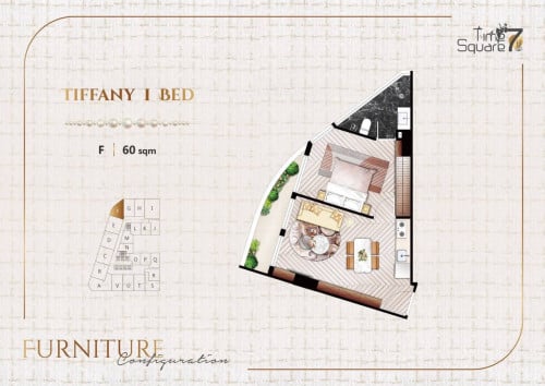 1-bedroom apartment 60 sqm for resale Time Square 7 |Toul Kork area —  (below market price)