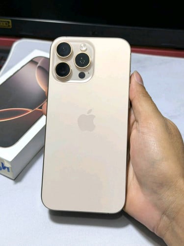 16 Pro Max ស្អាតដូចថ្មី99% ថ្ម100% ZA  Sim2   Fullset   256GB មានប្រអប់