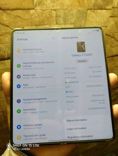 Galaxy Zfold 4 5G សានុំសុីនតាំងអស់ អេក្រង់ស្អាតដូចថ្មី នៅស្អាត 98%