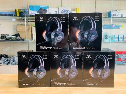 Headset Gaming Brand Aula S602 អីវ៉ានមាននៅក្នុងស្តុក បងៗអាចធ្វើការកម្ម៉ង់បាន📩🙏
