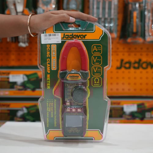 Jadever ម៉ាស៊ីនវាស់ចរន្តប្រភេទ Clamp Meter (DC/AC 1000A) (JDDM65085)