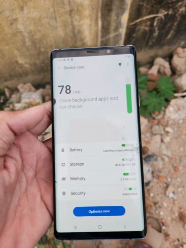 Note 9 Ram8G Memory 512g ដូចរូប តំលៃចរចារ