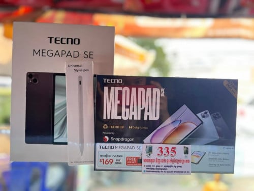 Tecno Megapad SE ថ្មី Ram4G+4G/Memory 128GB