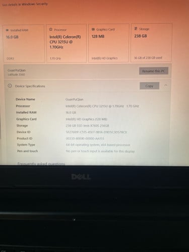 Dell latitude 3560 for sale