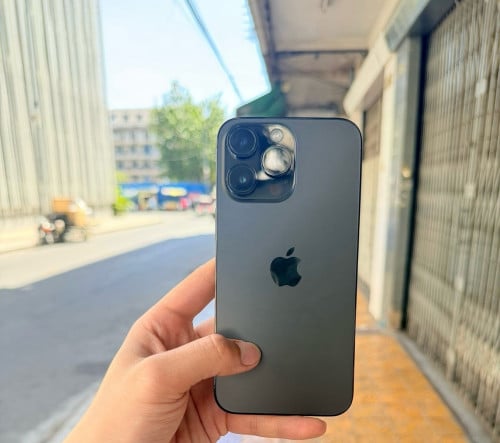 iPhone 14 Pro Max Black 256gb Z/A ដាក់សុីមបាន២ សានុំ ភាគរយថ្ម 77% តួ 98.99