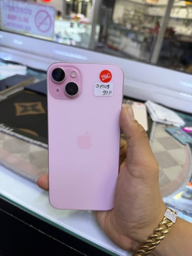 Iphone15plus 256G sim2 battery 91%