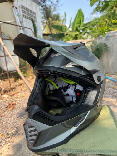 LS2 Gate Off Road TwoFace Matte Gray/Black Helmet Size: XL