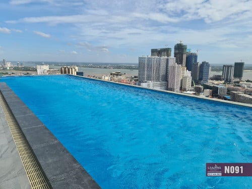 N091 | Penthouse Studio For Rent Near Koh Pich