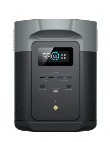 Power station ecoflow delta 2 Max ថ្មី 99%  2 kWh (2400W 2048Wh)freeកាបូប តម្លៃ30$  appបញ្ជាពីចំងាយ