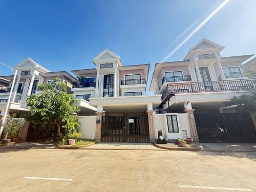 Twin Villa for sale 320000$ at Borey Peng Huot, Boeung Snor