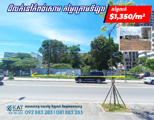 ដីសម្រាប់លក់នៅកំពង់សោម​ តម្លៃក្រោមទីផ្សារ