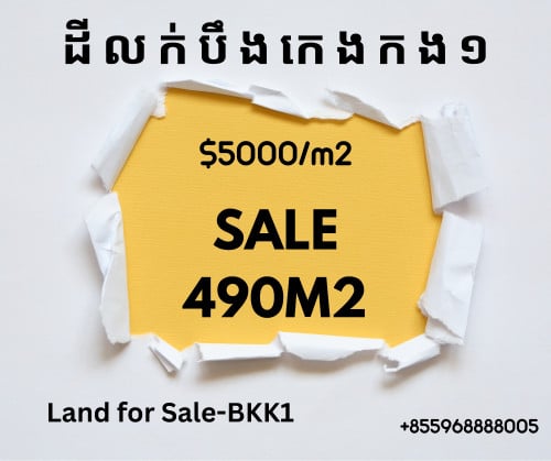 ដីសម្រាប់លក់​ _ Land for Sale BKK1