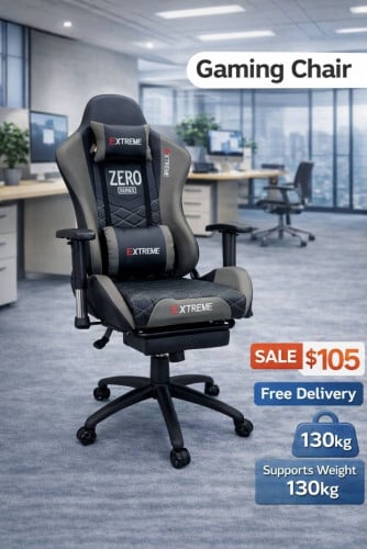 🔥🎮 EXTREME ZERO Series Gaming Chair 💺 Stylish, Strong & Comfortable