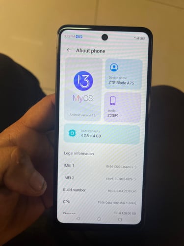 30$ZTE Blade A75 4G+4G 128g010757903