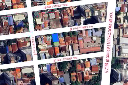 570ម៉ែត្រការ៉េ - វីឡា និងដីសម្រាប់លក់ បឹងកេងកង១ - 570 Sqm Land For Sale in BKK1