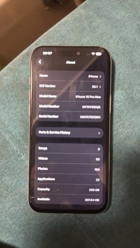 iPhone 16 pro max , all ok but bypass phone