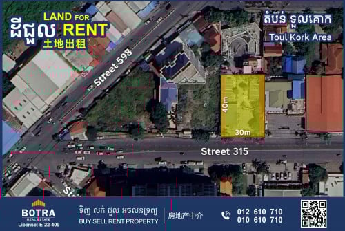 Land for Rent in Toul Kork