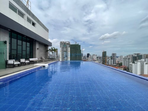 N227 | Tonle Basac Area 1 Bedroom Gym and Pool Apartment For Rent