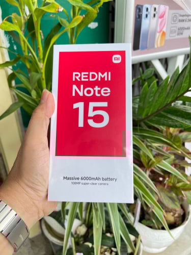 Redmi Note15 Ram6G/128GB ថ្មីប្រអប់ធានាក្រុមហ៊ុនតម្លៃពិសេសជូន