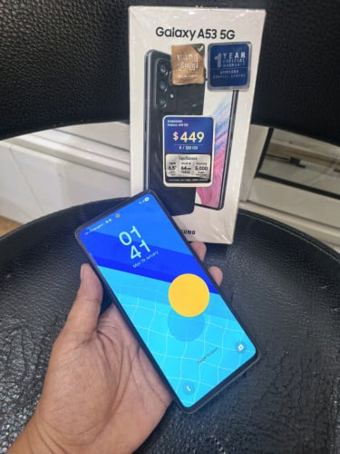 Samsung Galaxy A53 ពណ៍ខ្មៅ ១ទឹក ស្អាត 99.99%